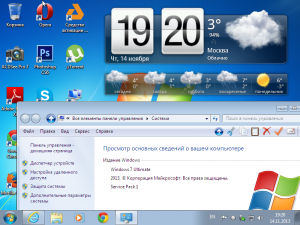 Windows 7 Ultimate SP1 by Loginvovchyk    (x86-x64) (2014) [Rus]