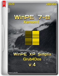 WinPE 7-8 Xemom1 + WinPE XP Simplix Grub4Dos v.4 (32bit, 64bit) (2014) [RUS]