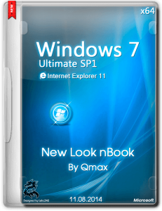 WINDOWS 7 SP1 ULTIMATE NEW LOOK NBOOK BY QMAX (X64) (2014) [RUS]