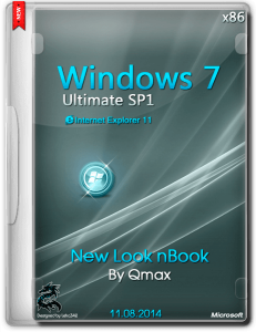 WINDOWS 7 SP1 ULTIMATE NEW LOOK NBOOK BY QMAX (X86) (2014) [RUS]