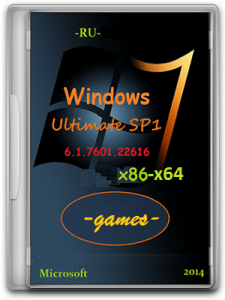 Microsoft Windows 7 Ultimate SP1 6.1.7601.22616 86-x64 RU 0814 Games by Lopatkin (2014) 