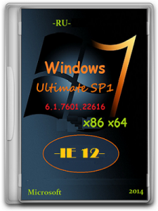 Microsoft Windows 7 Ultimate SP1 6.1.7601.22616 86-x64 RU 0814 IE12 by Lopatkin (2014) 