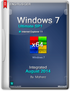 Windows 7 Ultimate SP1 Integrated August 2014 By Maherz (x64) (2014) [Multi|Rus]
