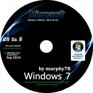 Windows 7 SP1 AIO 52in2 IE11 by murphy78 v.7601 (x86/x64) (2014) [MUL|RUS]
