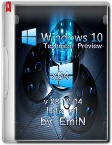 Windows 10 Technical Preview Lite v1 by EmiN (x64) (2014) [Eng]