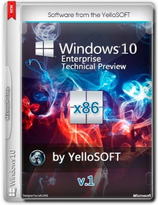 Windows 10 Enterprise Technical Preview v.1 by YelloSOFT (x86) (2014) [Eng / Rus]