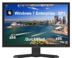 Windows 7 Enterprise SP1  QuickStart  (x86-x64) (2014) [Rus/Eng]