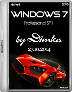 Windows 7 Professional SP1 by D1mka v5.1 v5.2 (x86-x64) (2014) [Rus]