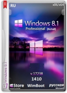 Microsoft Windows 8.1 Pro (Retail) 17238 x86-x64 RU Store WimBoot 1410 by Lopatkin (2014) 