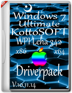 Windows 7 Ultimate KottoSOFT +WPI Leha 342 +Driverpack V.10.11.14 (x86-x64) (2014) [Rus]