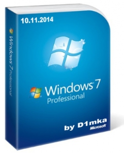 Windows 7 SP1 Professional Original by D1mka v5.5 v5.6 (x86-x64) (2014) [Rus]