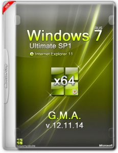 Windows 7 ultimate SP1 IE11 G.M.A. v.12.11.14 (x64) (2014) [Rus]