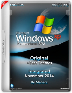 Windows XP Pro SP3 Integrated November + Best Themes by Maherz (x86) (2014) [ENG/RUS]
