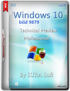 Windows 10 Technical Preview Pro 9879 by sura soft (x64) (2014) [Rus]