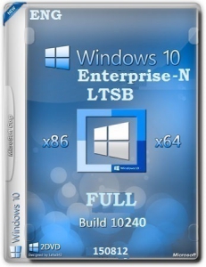 Windows 10 Enterprise N LTSB 10240.16430.150807-2049 by Lopatkin FULL (x86-x64) (2015) [Eng]