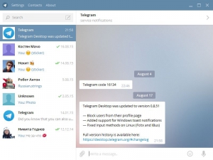 Telegram Desktop 0.8.51 Stable + Portable [Multi]