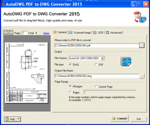 AutoDWG PDF to DWG Converter 2015 3.4 x86 x64 [2015, ENG]