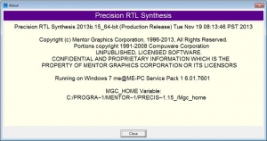 Mentor Graphics Precision RTL 2013b [En]