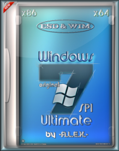 Windows 7 Ultimate SP1 Original by-A.L.E.X.- (esd + wim) (x86/x64) [Rus/Eng]