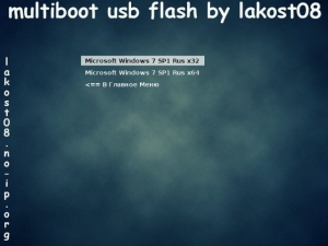 multiboot usb flash by lakost08 1.0 [Ru/En]