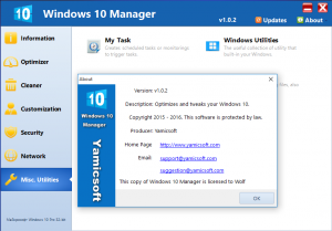 Windows 10 Manager 1.0.2 Final [Eng]