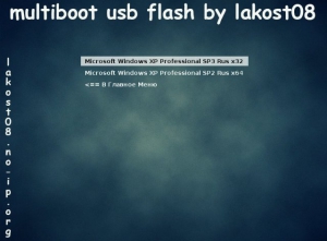 multiboot usb flash by lakost08 1.0 [Ru]