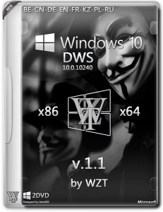 Windows 10 DWS [2DVD] by WZT (v1.1) (x86-x64) [Multi/Ru]