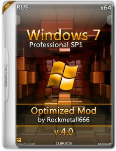 Windows 7 Professional SP1 Optimized Mod by Rockmetall666 V4.0 (x64) [Rus]