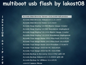 multiboot usb flash 3.0 by lakost08 [Ru]