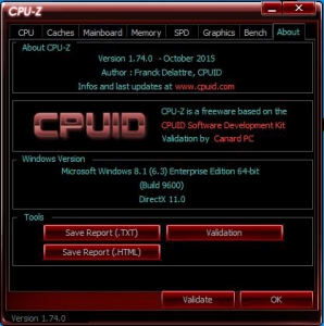 CPU-Z 1.74.0 | MSI Gaming | ROG Version | Gigabyte G1 | Gigabyte OC | ASRock Formula + Portable [En]