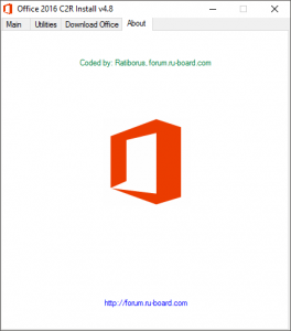 Microsoft Office 2013-2016 C2R Install 4.8 by Ratiborus [Multi/Ru]