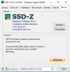 SSD-Z 16.01.18 Beta Portable [En]
