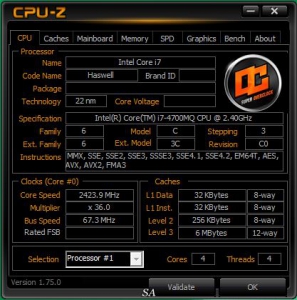 CPU-Z 1.75.0 | MSI Gaming | ROG Version | Gigabyte G1 | Gigabyte OC | ASRock Formula + Portable [En]