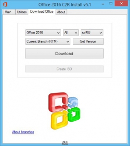 Microsoft Office 2013-2016 C2R Install 5.1 by Ratiborus [Multi/Ru]