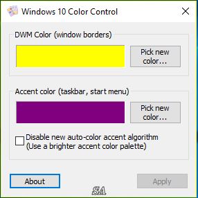 Windows 10 Color Control 1.3 Portable [En]