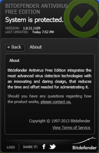 Bitdefender Antivirus Free Edition 1.0.21.1109 [English]