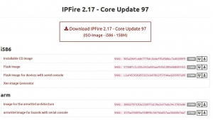 IPFire 2.17 - Core Update 97 [i586, arm] 1xCD, 4xIMG