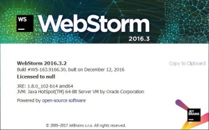 JetBrains WebStorm 2016.3.2 Build #WS-163.9166.30 [En]