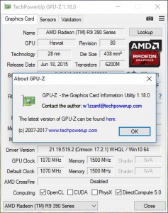 GPU-Z 1.18.0 + ASUS ROG Skin [En]