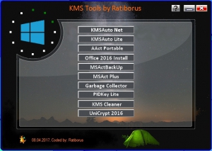 KMS Tools Portable 08.04.2017 by Ratiborus [Multi/Ru]