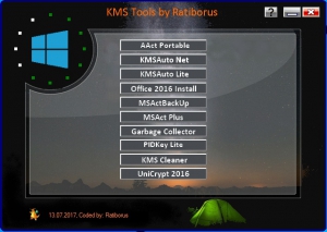 KMS Tools Portable 07.08.2017 by Ratiborus [Multi/Ru]