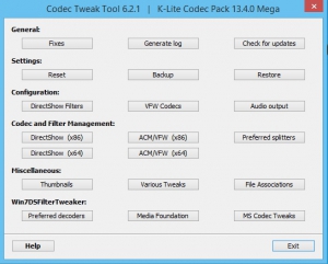 K-Lite Codec Pack 13.4.0 Mega/Full/Standard/Basic [En]