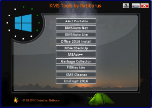 KMS Tools Portable 01.09.2017 by Ratiborus [Multi/Ru]