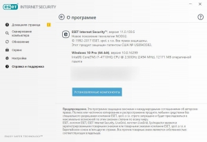 ESET Internet Security 11.1.54.0 [Multi/Ru]