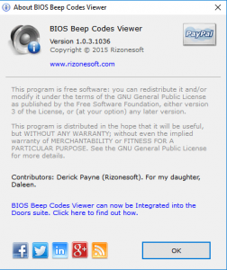 Bios beep codes viewer 1.0.3.1036 Portable [En]