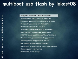 multiboot usb flash 5.0 by lakost08 [Ru/En]