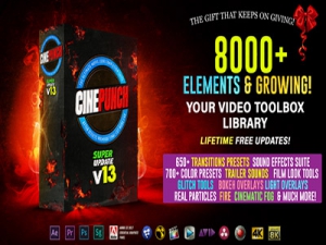  - VideoHive - CINEPUNCH - 8000+ Elements and Growing! v13 - 20601772 [FFX, CUBE, 3DL, LOOK, AEP, WAV]