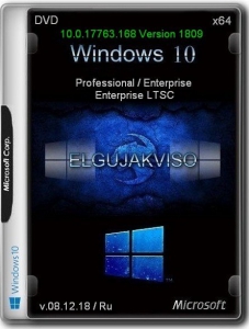 Windows 10.0.17763.168 Version 1809 3in1 VL (x64) Elgujakviso Edition (v.08.12.18) [Ru]
