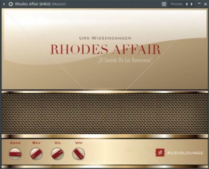 Audiolounge Urs Wiesendanger - Rhodes Affair 2.4.2.0 VSTi x86 x64 [12.07.2018] [En]