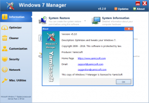 Windows 7 Manager 5.2.0 DC 05.07.2019 RePack (& portable) by elchupacabra [En]